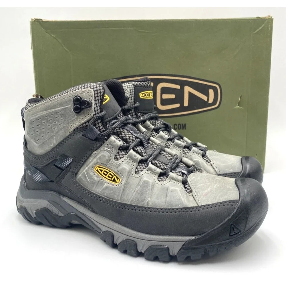 Keen TARGHEE III MID WP M Men's NEW Hiking Boot Drizzle/Keen Yellow US Size 7